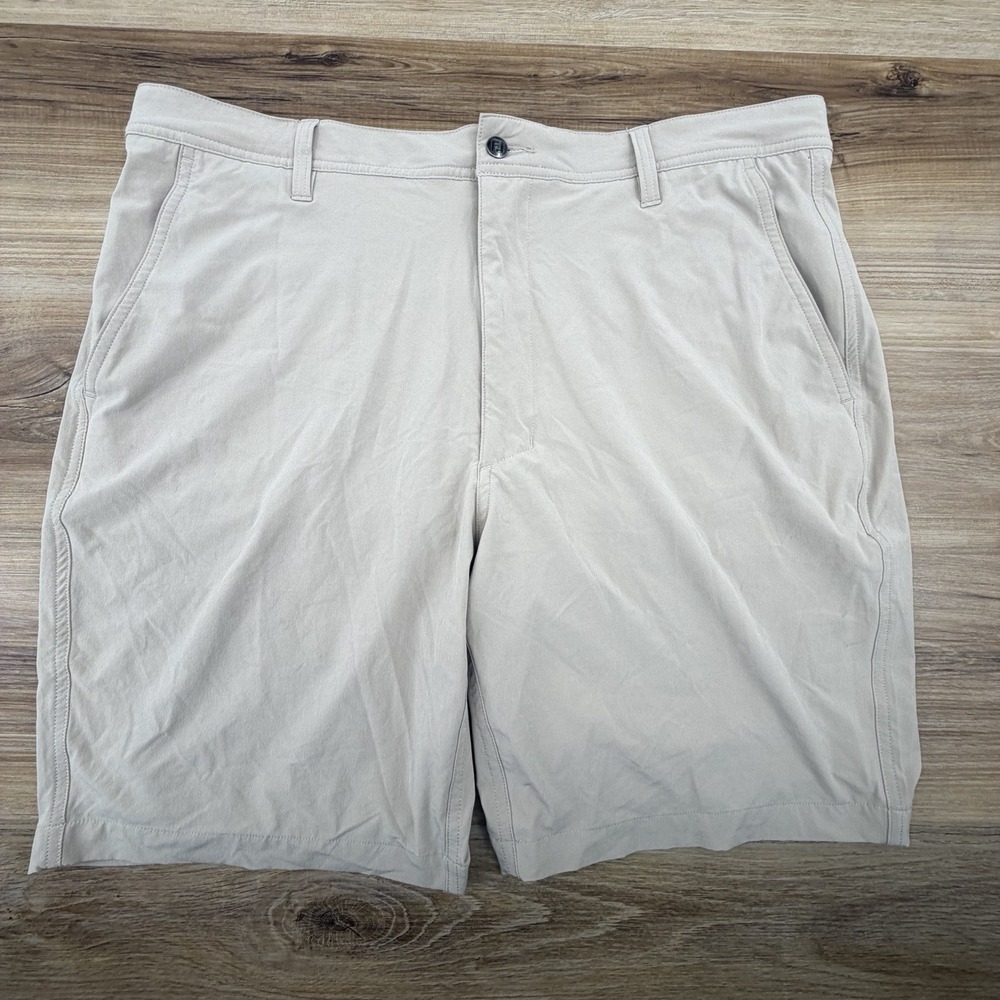 FootJoy Men's Performance 9" Lightweight Golf Shorts Khaki Size 38